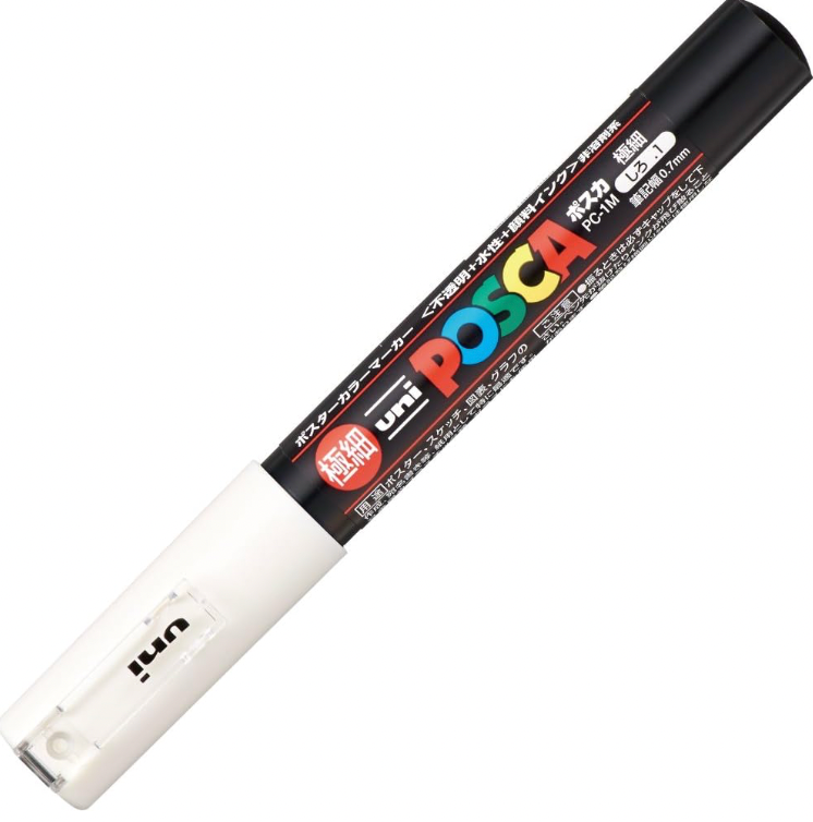 Uni POSCA Marqueur de peinture  PC-1M  pointe Extra Fine 0.7mm