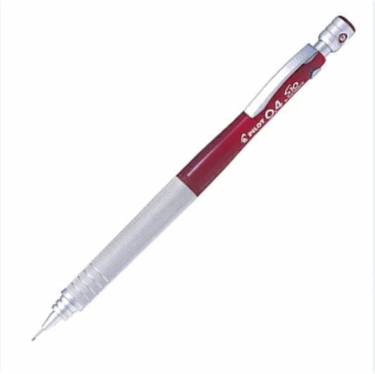 Pilot Porte-mine S10, (Hps-1sr-tr4) 0.4 mm Rouge transparent Corps de plomb