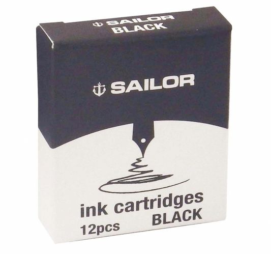 Sailor- Cartouche d'encre Noir pour stylos plume Sailor