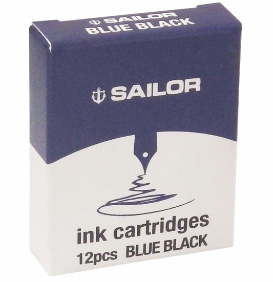 Sailor- Cartouche d'encre Bleu noir  pour stylos plume Sailor