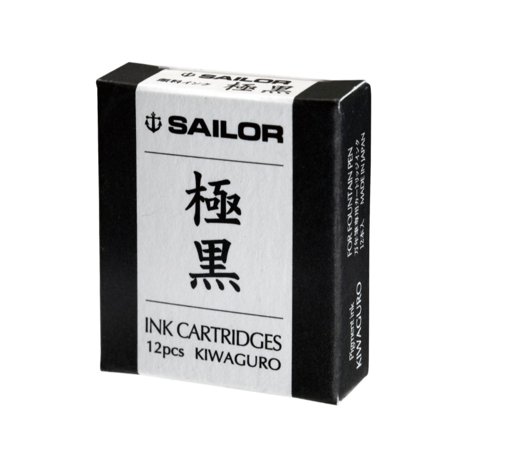 Sailor Pen fountain pen pigment cartridge ink 13-0602-120 Kiwaguro- Super Noir