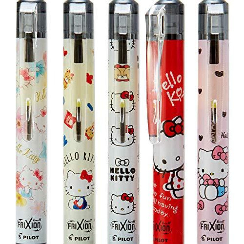 Sanrio x Pilot Frixion Ball Knock stylo effaçable 0.5mm lot de 5 [Hello Kitty]